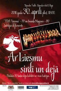 30.aprīlī plkst. 18.00  Ķīpsalas hallē notiks Liesmojošie  deju svētki