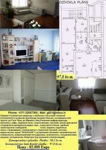 Pardodu 4ist.dziv.,evroremonts, Piņkos.