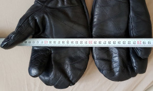 Ādas siltie 2 pirkstu dūraiņi medniekiem/ makšķerniekiem- armijas tipa