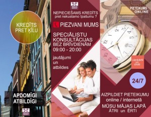 AIZDEVUMS PRET NEKUSTAMO ĪPAŠUMU. Multikredit