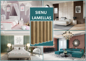 Dekoratīvās Mdf  sienu lamellas