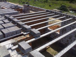 Saliekamā dzelzbetona pārseguma sistēma.