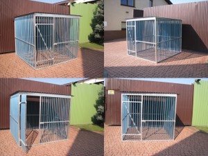 Standarta voljērs 3 x 2 cinkoti metāla profili.