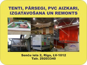 Tentu pārsegi, PVC aizskari