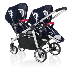 Twin stroller (2 strollers +2carrycots +2car seats) Ovo Twin 051