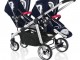Twin stroller (2 strollers +2carrycots +2car seats) Ovo Twin 051